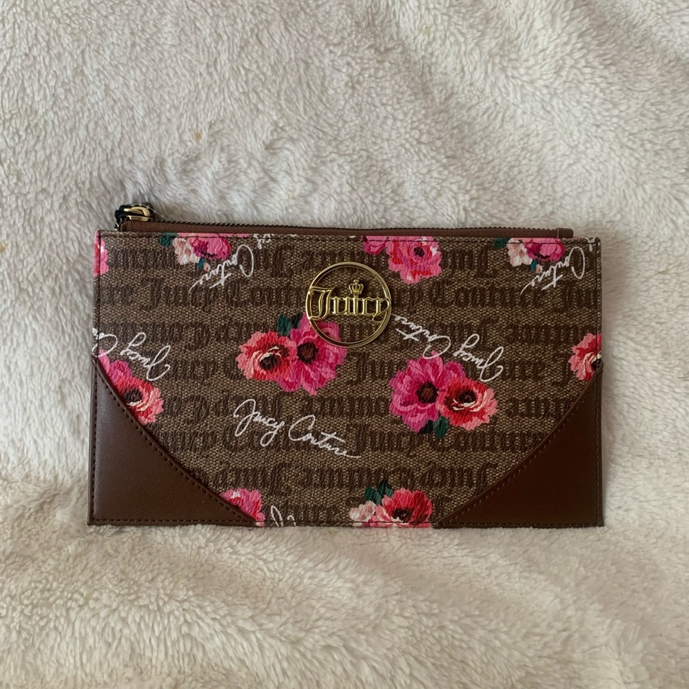 Juicy Couture Flower Wristlet Wallet
